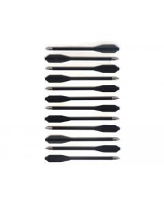 Man Kung 6,5 inch black plastic crossbow bolts 12-pack Ø6mm