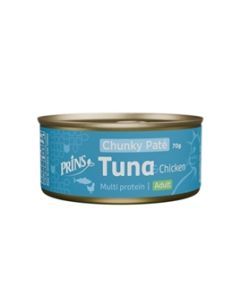 Prins Chunky Paté Tonijn & Kip – 24 x 70 g Kattenvoer