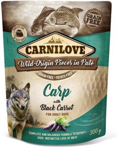 Carnilove Dog Pouch Karper & Zwarte Wortel 12 × 300 g