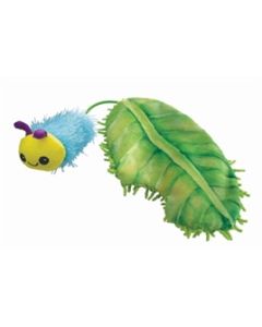 KONG Flingaroo Rups met blad en catnip (25,5 × 8,5 × 3 cm)