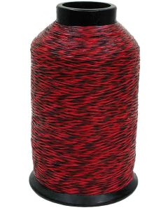 BCY Serveermateriaal 62xs Gevlochten 1LBS 018 Zwart/Rood