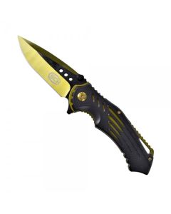 SCK Spring Assisted Pocket Knife Yellow