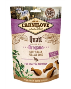 Carnilove Soft Snack Kwartel & Oregano – 200 g | Zachte Graanvrije Hondensnack met Natuurlijke Ingrediënten