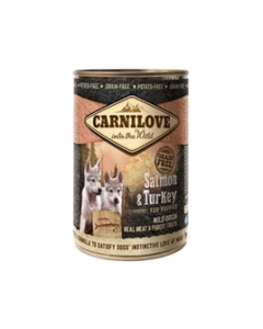 Carnilove Hondenvoer Blik Puppy – Zalm & Kalkoen – 6 x 400g