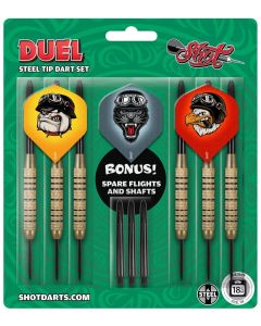 Shot Value Range Duel Steeltip Darts Set 18 gram