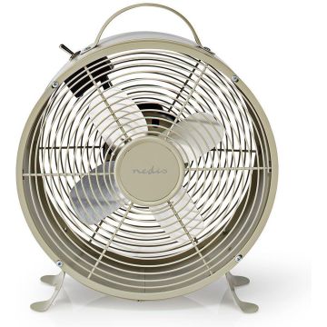 Nedis Retro Bureauventilator Grijs – 25 cm | 20 W