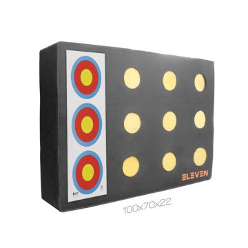 Eleven Target Foam Plus 70 x 100 x 20cm + 12x 9.5cm