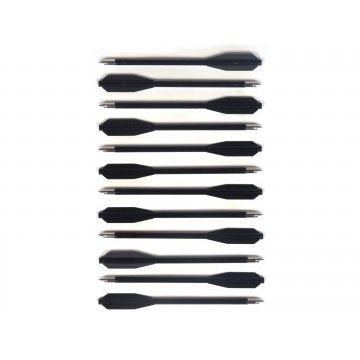 Man Kung 6,5 inch black plastic crossbow bolts 12-pack Ø6mm