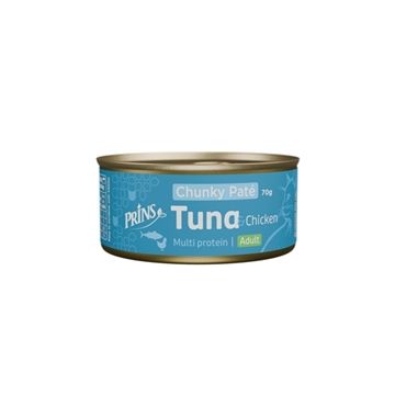 Prins Chunky Paté Tonijn & Kip – 24 x 70 g Kattenvoer