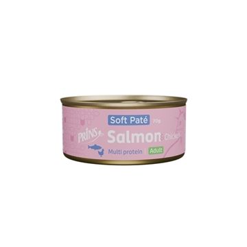 Prins Soft Paté Zalm & Kip – 24 x 70 g Kattenvoer