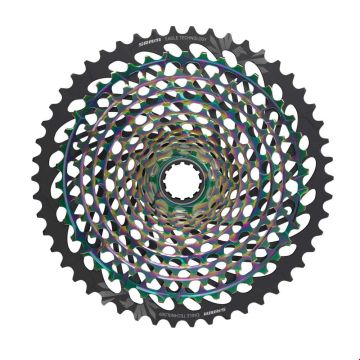 Sram cassette XG1299 XD 12V |10-50T regenboog