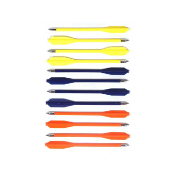 Man Kung 6,5 inch colored plastic crossbow bolts 12-pack (Ø6