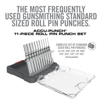 Real Avid Accu-Punch Roll Pin Punch Set, 11-Piece