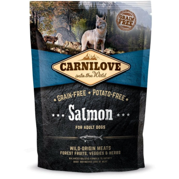 Carnilove Salmon Adult – 1,5 kg | Graanvrije Hondenbrokken met Zalm voor Volwassen Honden