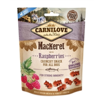 Carnilove Crunchy Snack Makreel & Framboos – 200 g | Graanvrije Hondensnack voor Sterke Spieren en Gezonde Weerstand