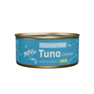 PRINS Chunky Paté Tonijn & Kip 24x70g – Complete Kattenvoeding