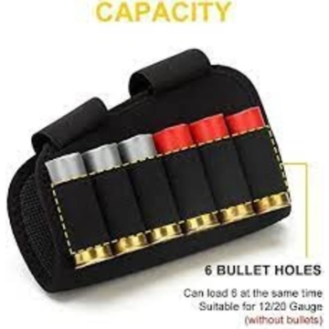 Tactische Shotgun Hulphouder 6 Shell Buttstock Strap