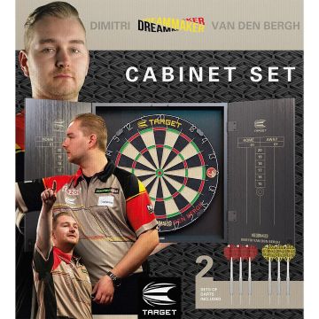 Target Dimitri van den Bergh Dart Board Cabinet Set