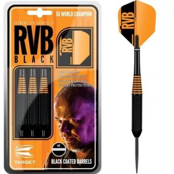 Target Raymond van Barneveld Zwart Messing 22 Gram Steeltip