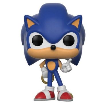 Funko Sonic The Hedgehog POP! Games Vinyl Figuur Sonic (Ring) 9 cm - Beschadigde verpakking