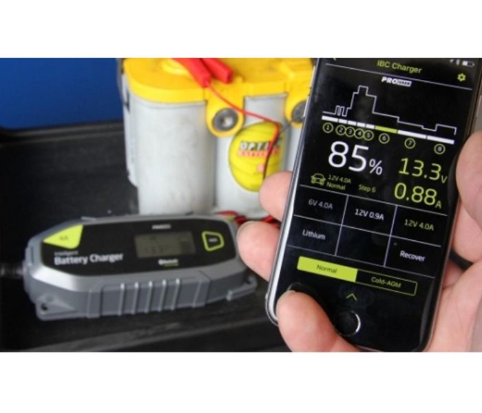 IBC4000B intelligent battery charger with Bluetooth