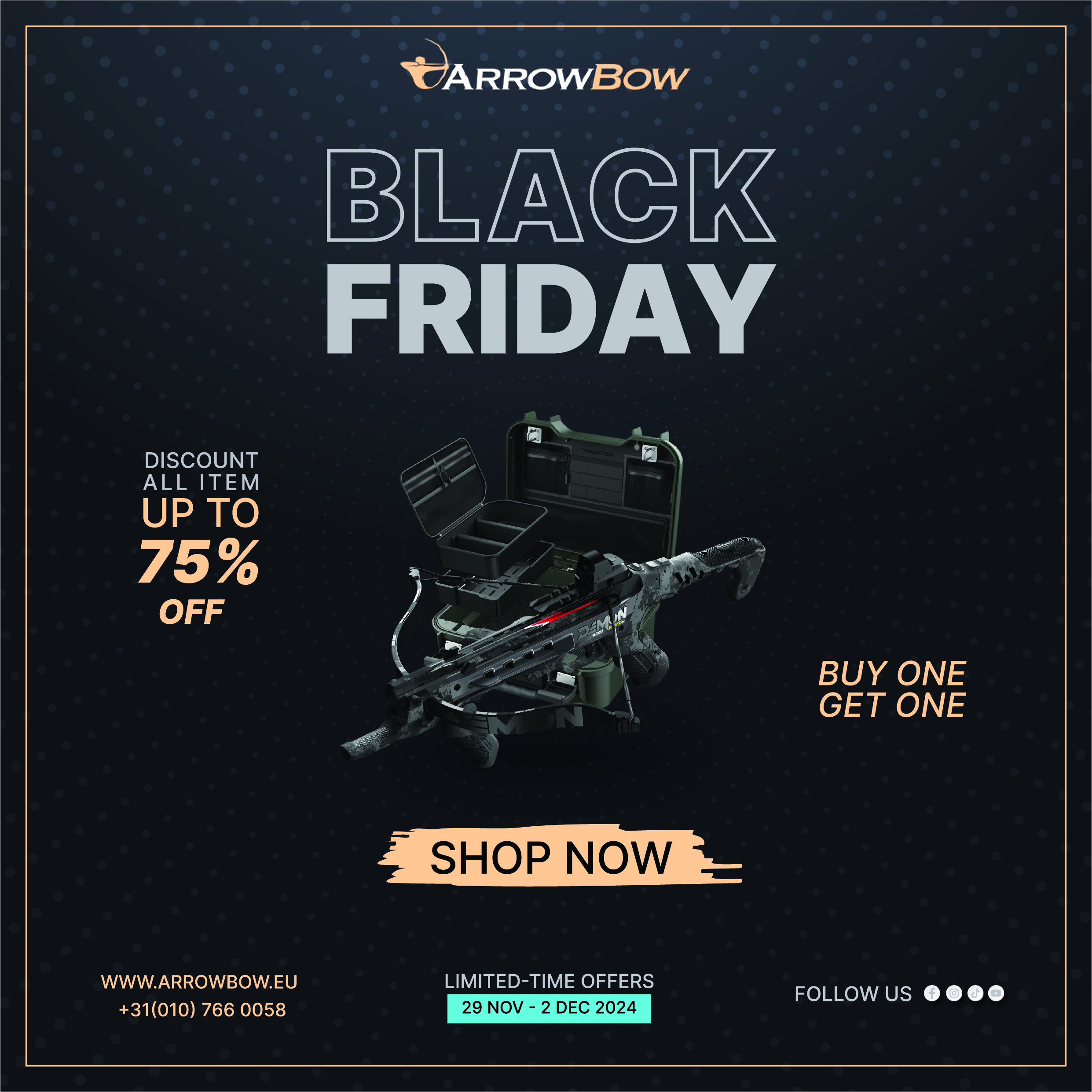 Black Friday Deals bij Arrow Bow: Start op 25 november!